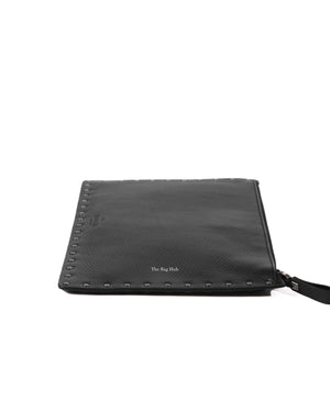 Valentino Noir Rockstud Clutch
