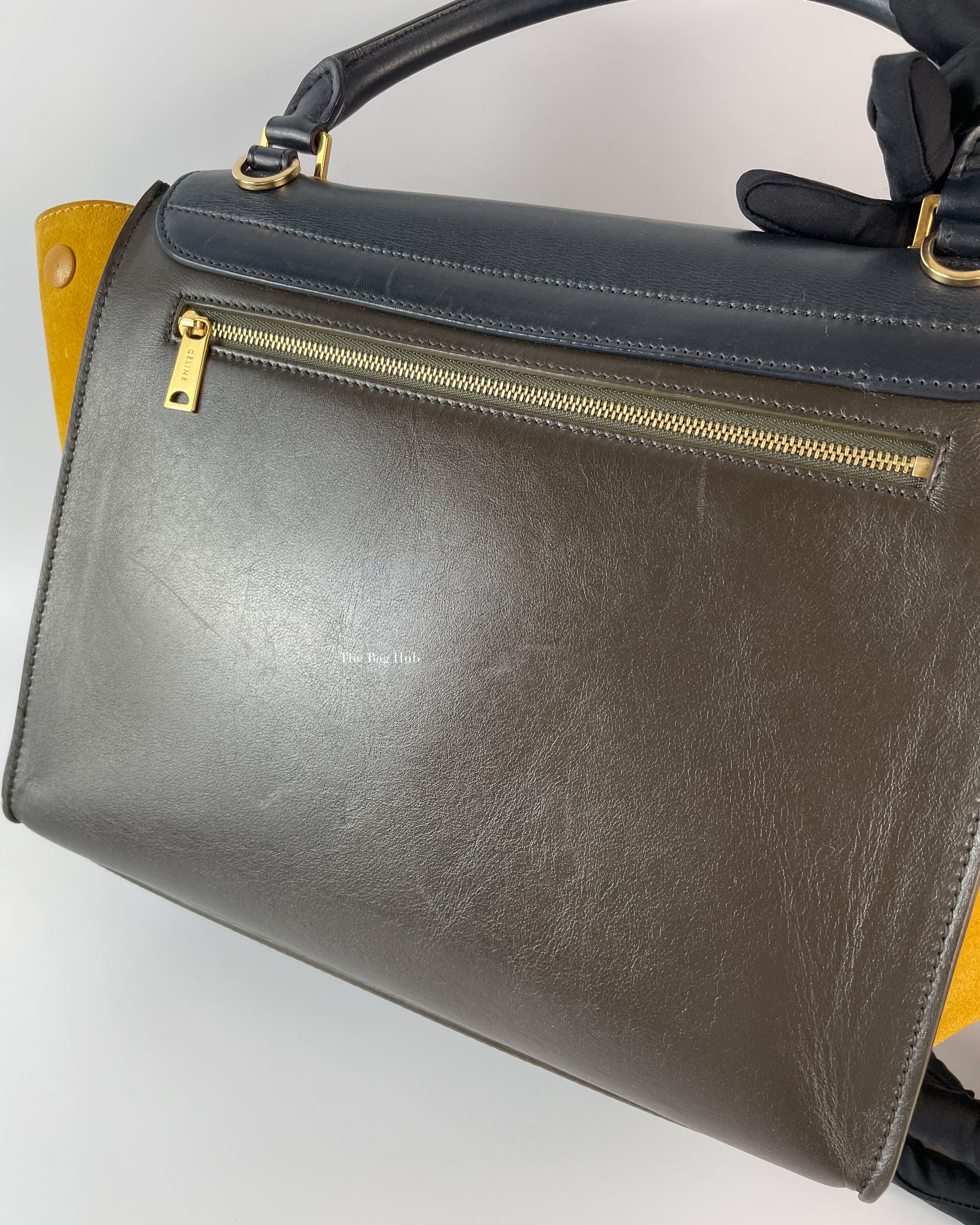 Celine Tri-Tone Trapeze Medium Suede Bag-20
