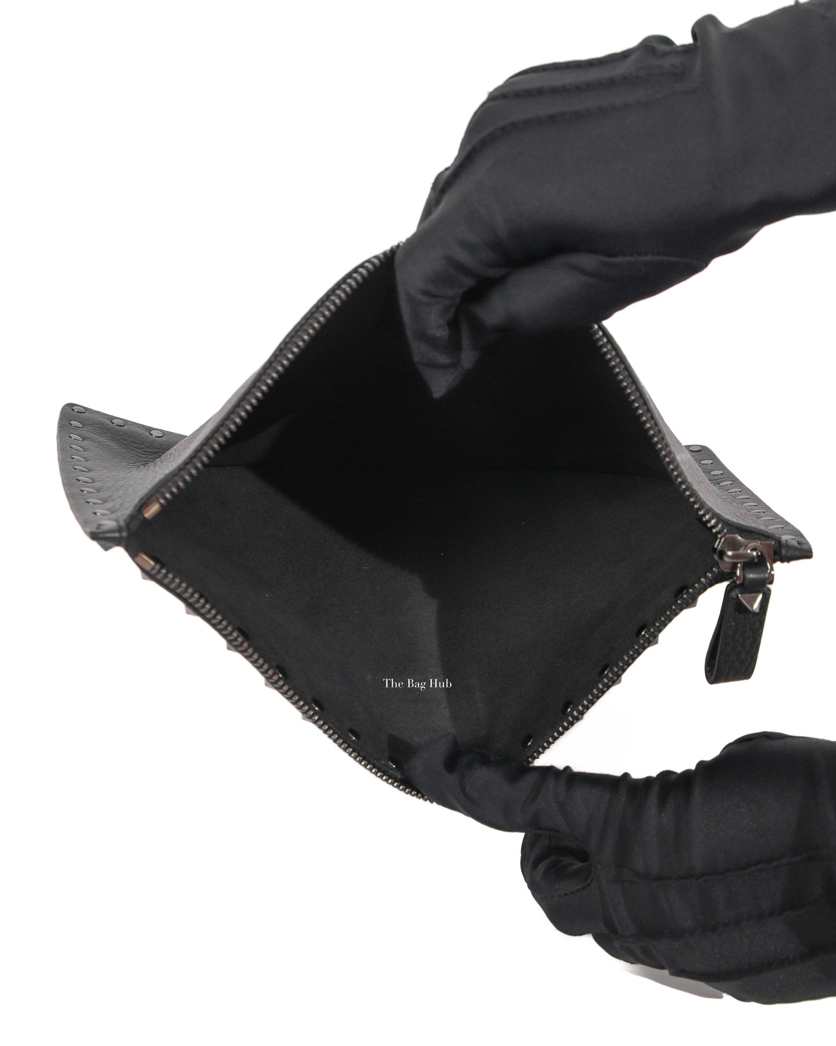 Valentino Noir Rockstud Clutch