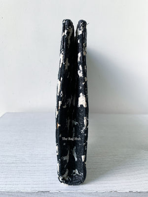 Alexander Mcqueen Black/White Squeeze It Clutch Bag-4