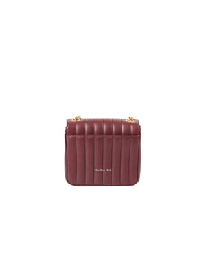Saint Laurent Burgundy Vicky Medium Bag-3