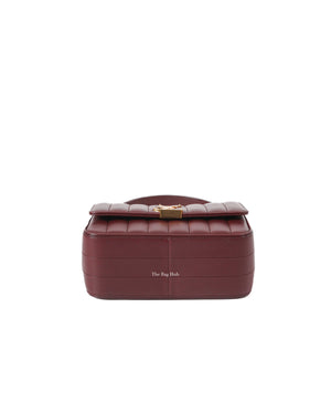Saint Laurent Burgundy Vicky Medium Bag-6