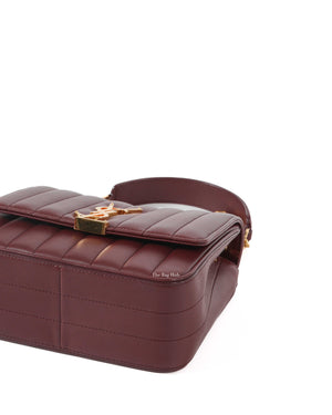 Saint Laurent Burgundy Vicky Medium Bag-8