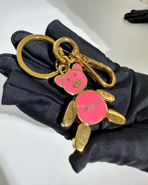 Prada Peonia Ule Bear Key Ring