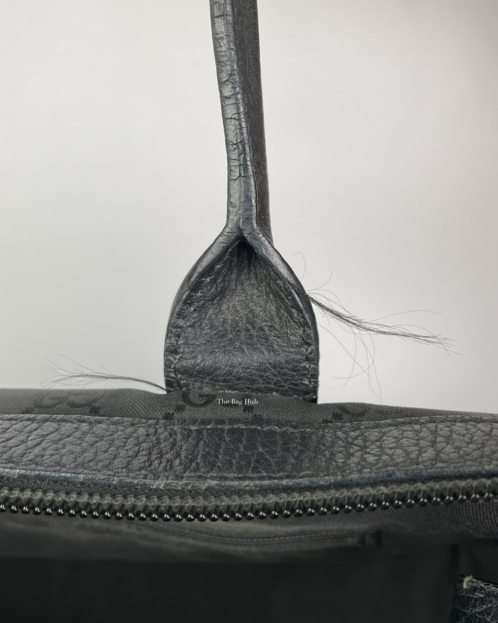 Gucci Black Canvas Princy Medium Tote Bag