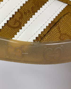 Gucci x Adidas Beige Brown GG Canvas Gazelle Sneakers Size 8 | The 