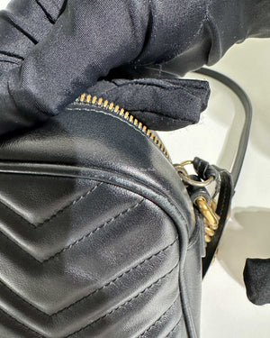 Gucci Black Small Marmont Camera Bag-14