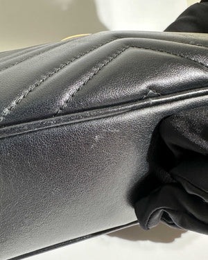 Gucci Black Small Marmont Camera Bag-16