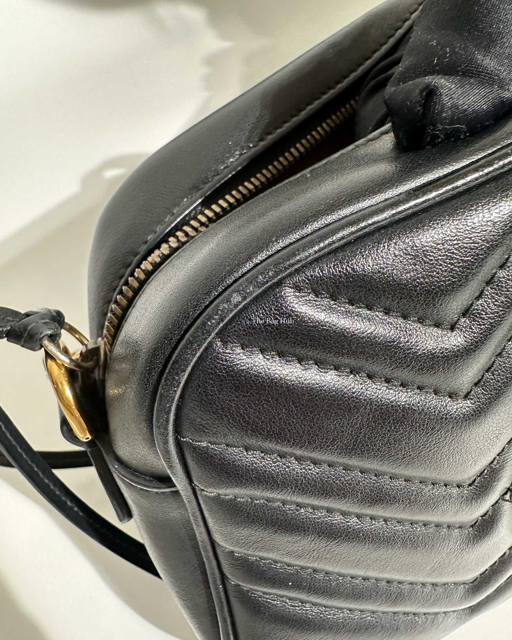 Gucci Black Small Marmont Camera Bag-19