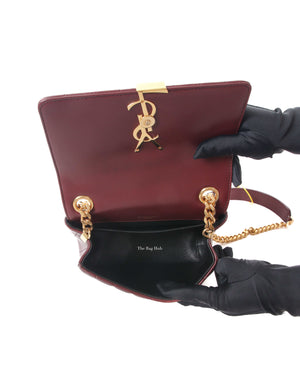 Saint Laurent Burgundy Vicky Medium Bag-11