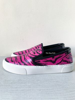 Saint Laurent Nero/Fushia Venice Low Top Slip-On Sneakers Size 40.5-6