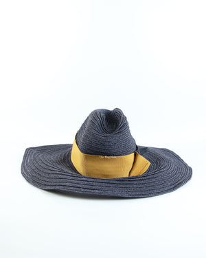 Hermes Blue Sun Hat Summer Hat Panama Hemp size 56-Image-3