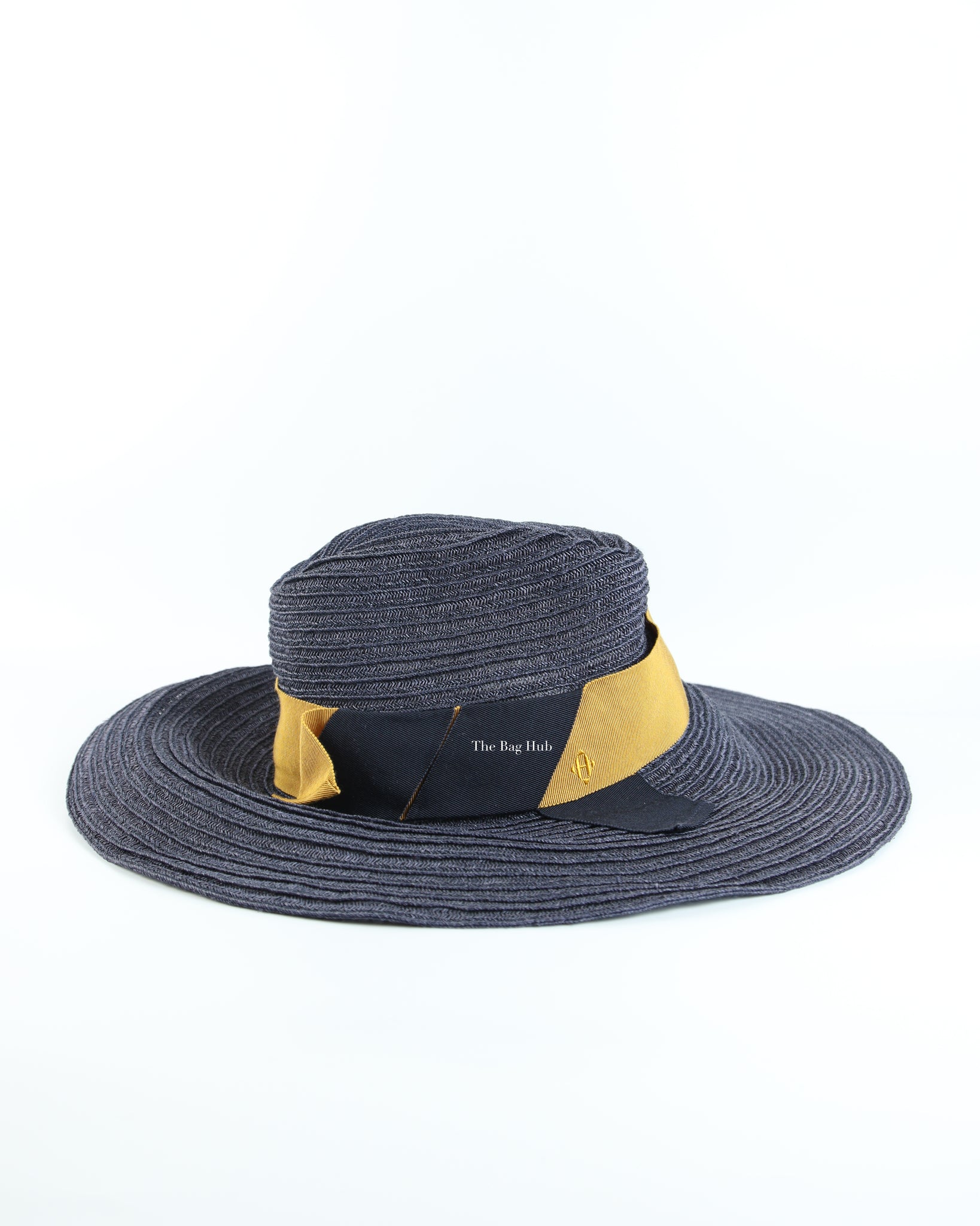 2Hermes Blue Sun Hat Summer Hat Panama Hemp size 56-Image-2