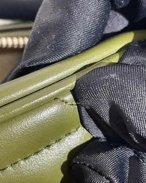 Gucci Olive Green GG Marmont Aria Small Shoulder Bag