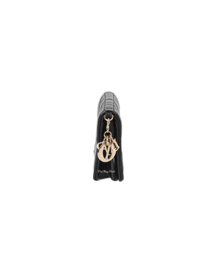 Dior Black Cannage Lady Dior Flap Card Holder