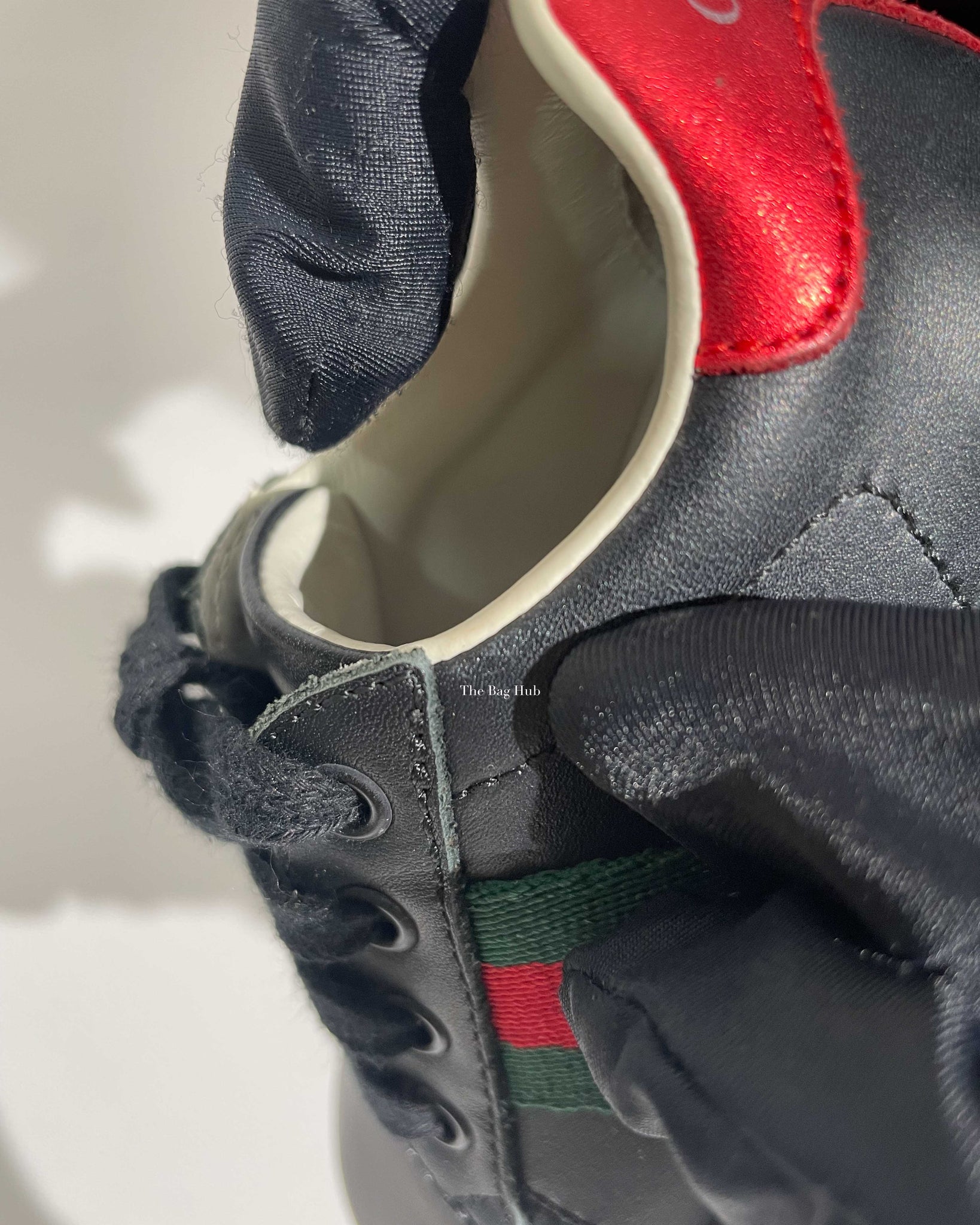 Gucci Black/Red/Green Web Toddler Low Top Sneakers Size 21