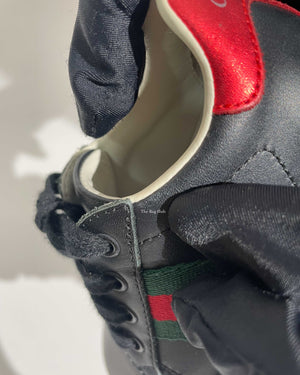 Gucci Black/Red/Green Web Toddler Low Top Sneakers Size 21