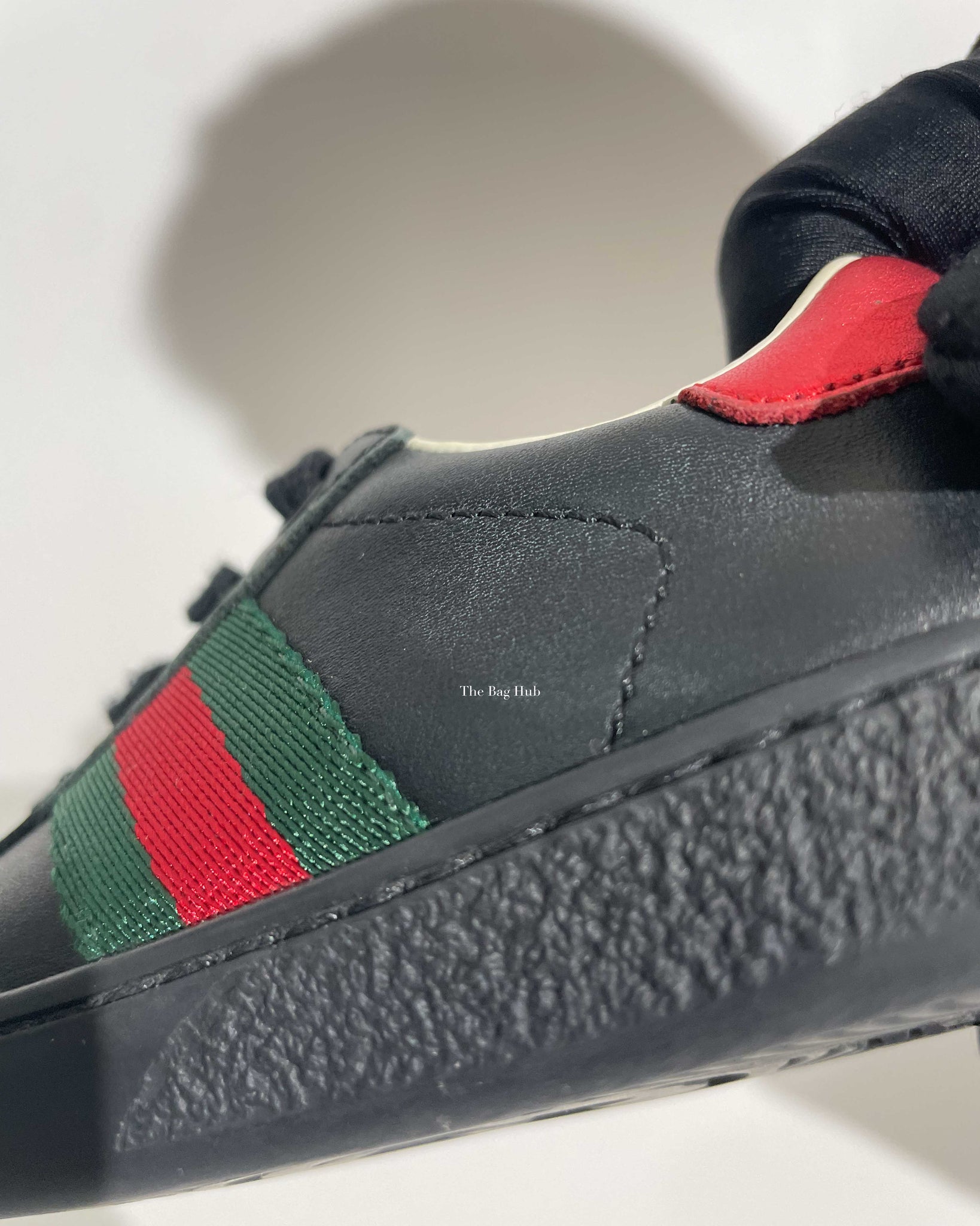 Gucci Black/Red/Green Web Toddler Low Top Sneakers Size 21