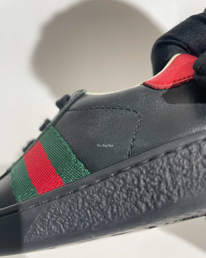 Gucci Black/Red/Green Web Toddler Low Top Sneakers Size 21