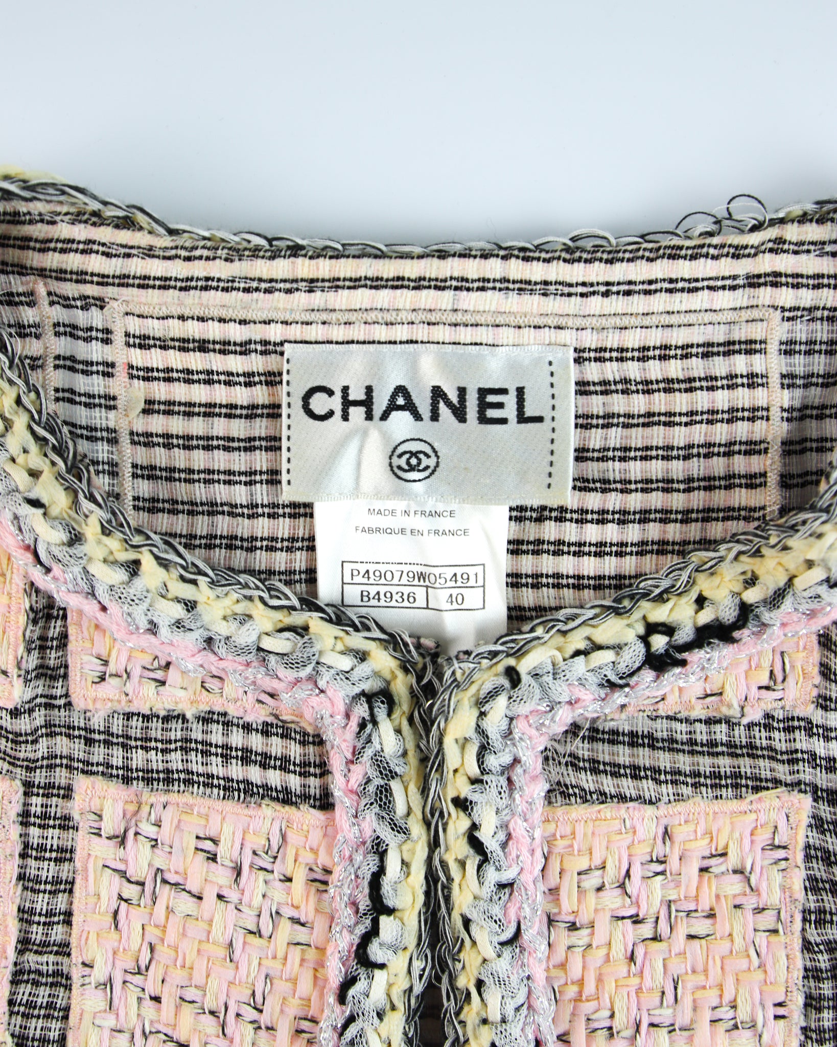 Chanel Pink Tweed Shift Dress size 40-5