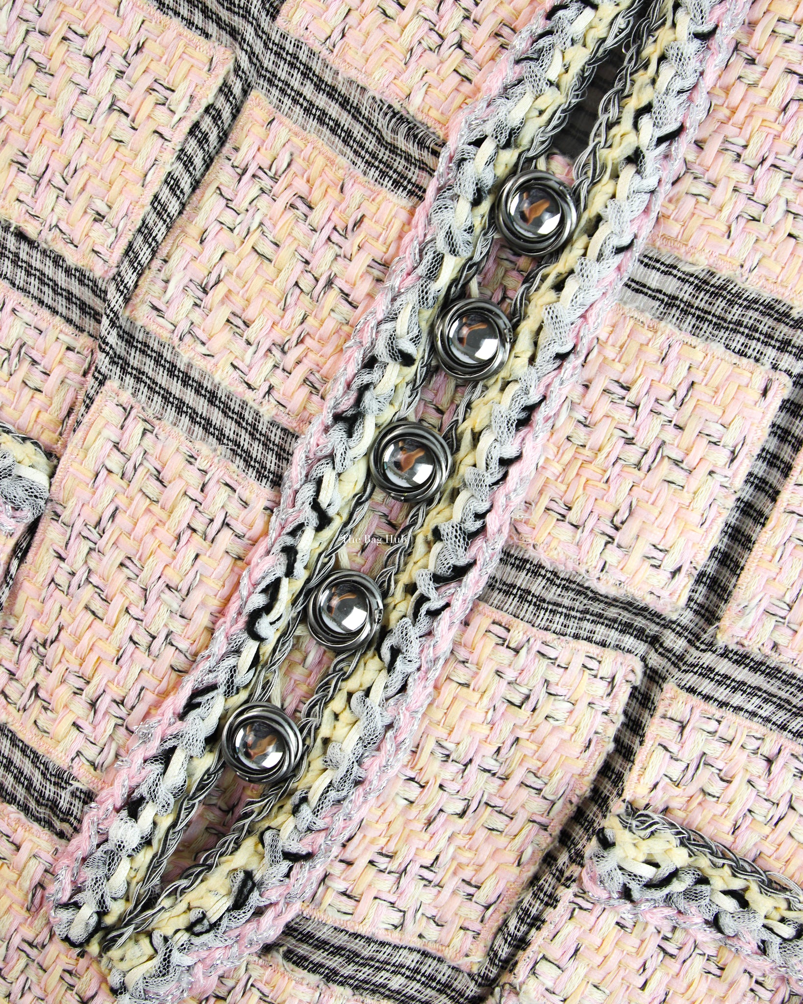 Chanel Pink Tweed Shift Dress size 40-6