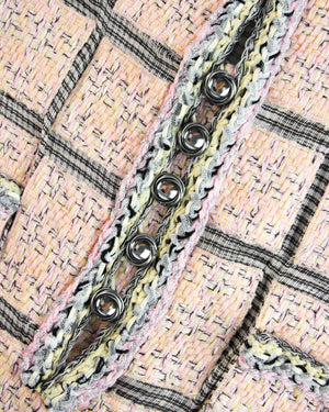 Chanel Pink Tweed Shift Dress size 40-6