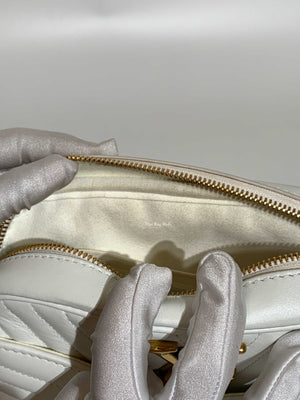 Louis Vuitton White Calfskin New Wave Camera Bag at 1stDibs