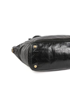 Prada Nero Vitello Shine Shopping Tote Bag BN2151