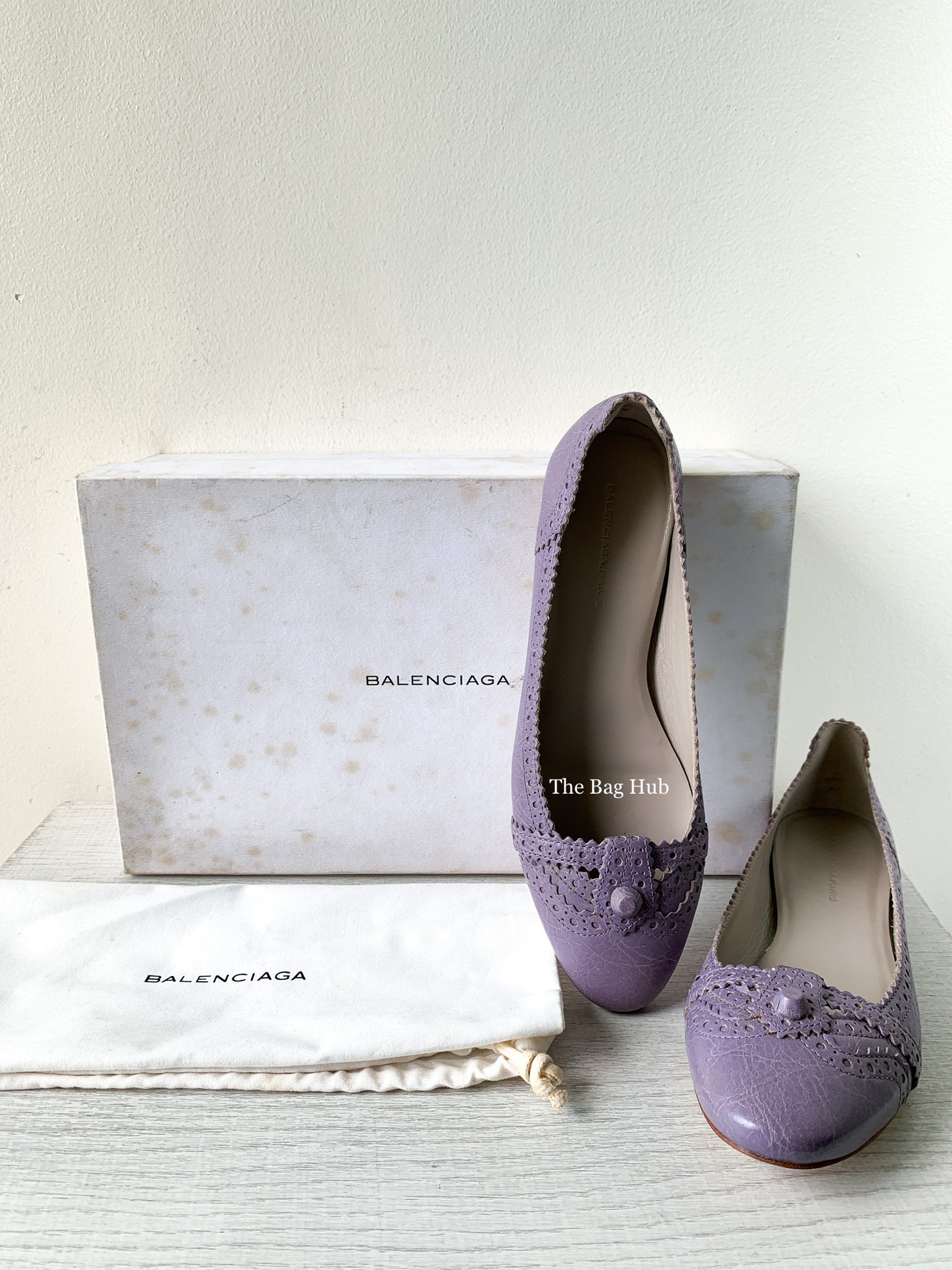 Balenciaga Purple Giant 12 Studded Bracelet GHW-1Balenciaga Lilac Arena Ballerina Size 36-Balenciaga Lilac Arena Ballerina Size 36-9