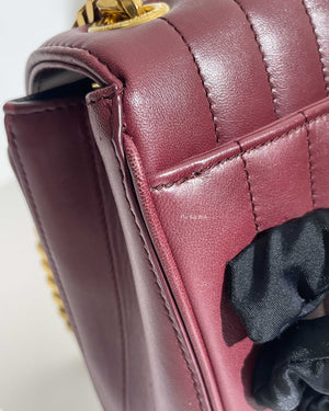 Saint Laurent Burgundy Vicky Medium Bag-23
