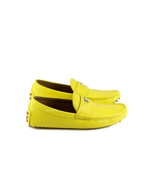 Gucci Yellow New Men's Driving Loafers Size 38.5-5