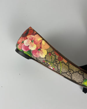 Gucci Blooms GG Supreme Ballet Flats Size 38-10