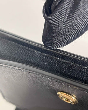 Dior Black Cannage Lady Dior Flap Card Holder