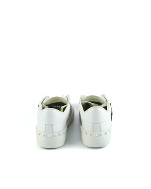 Valentino Garavani White/Pink Butterfly Embroidered Sneakers Size 36-7