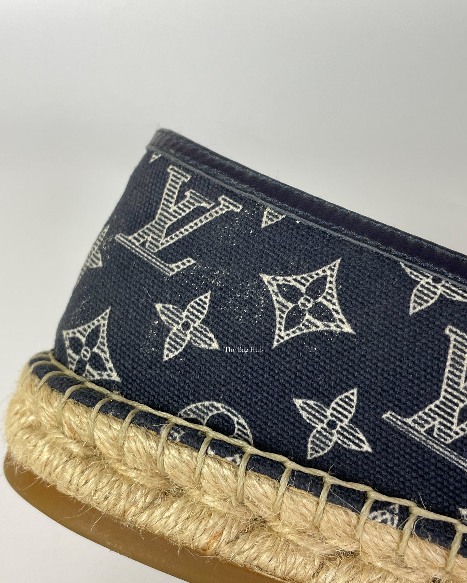 Louis Vuitton Navy Monogram Canvas Espadrilles Size 8 Men's - 11