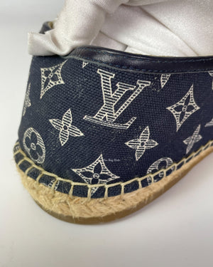 Louis Vuitton Navy Monogram Canvas Espadrilles Size 8 Men's - 13