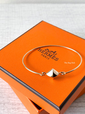 Hermes 18K Rose Gold Collier de Chien Rock Bracelet-1