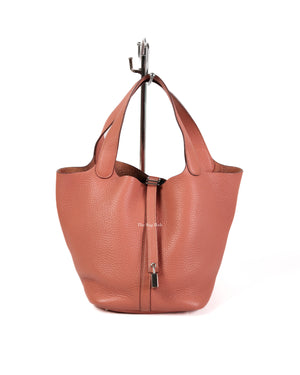 Hermes Rose The Laito Clemence Picotin 22 PHW