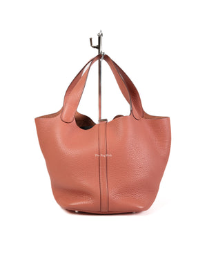 Hermes Rose The Laito Clemence Picotin 22 PHW