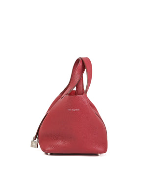 Hermes Rouge Grenat Clemence Picotin 18 PHW