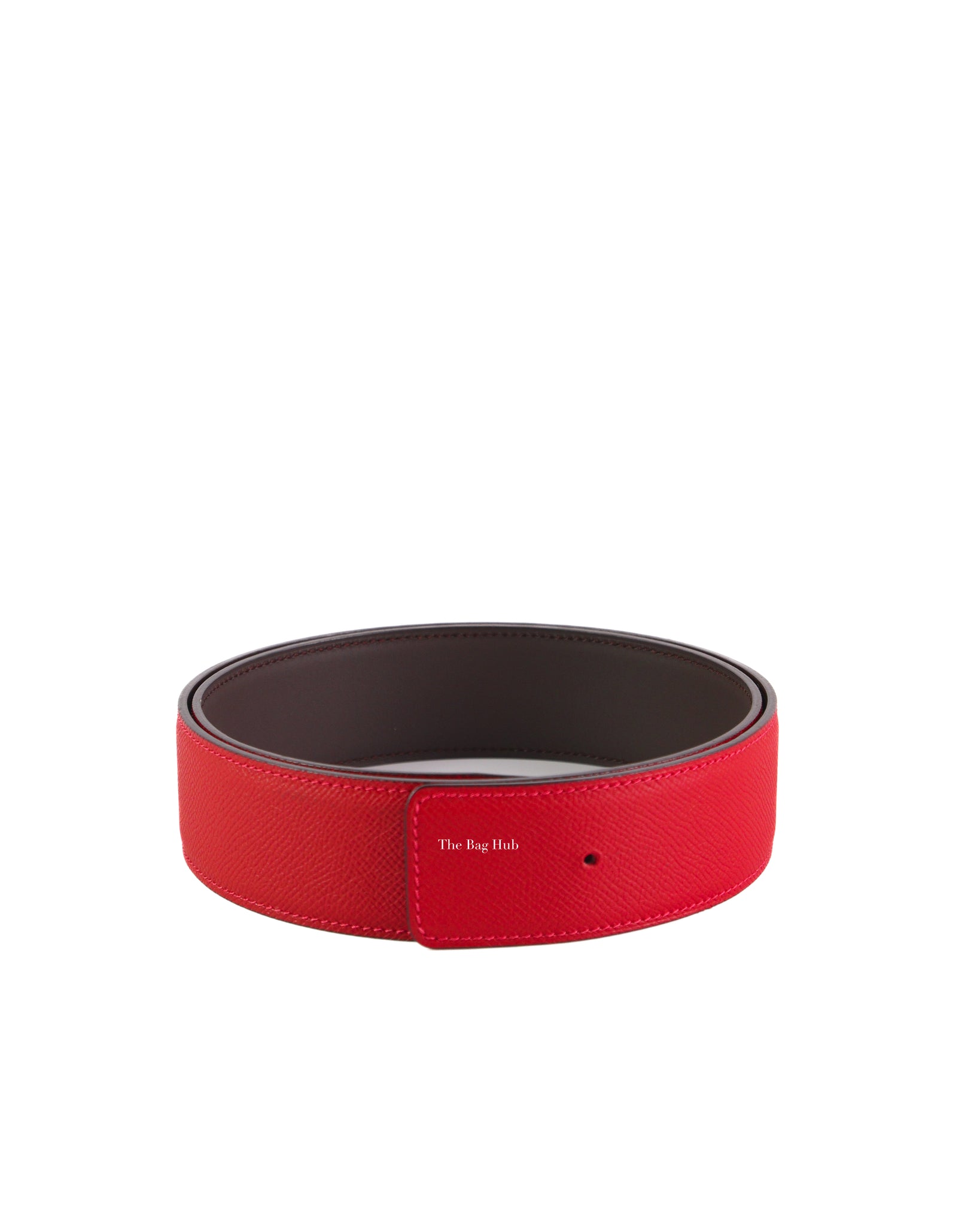 Hermes Red/Black Reversible Belt Strap Size 85-2