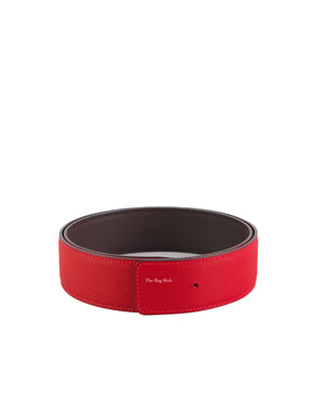 Hermes Red/Black Reversible Belt Strap Size 85-2