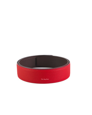 Hermes Red/Black Reversible Belt Strap Size 85-3