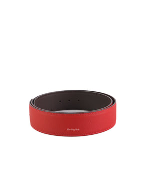 Hermes Red/Black Reversible Belt Strap Size 85-4
