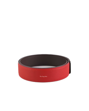 Hermes Red/Black Reversible Belt Strap Size 85-5