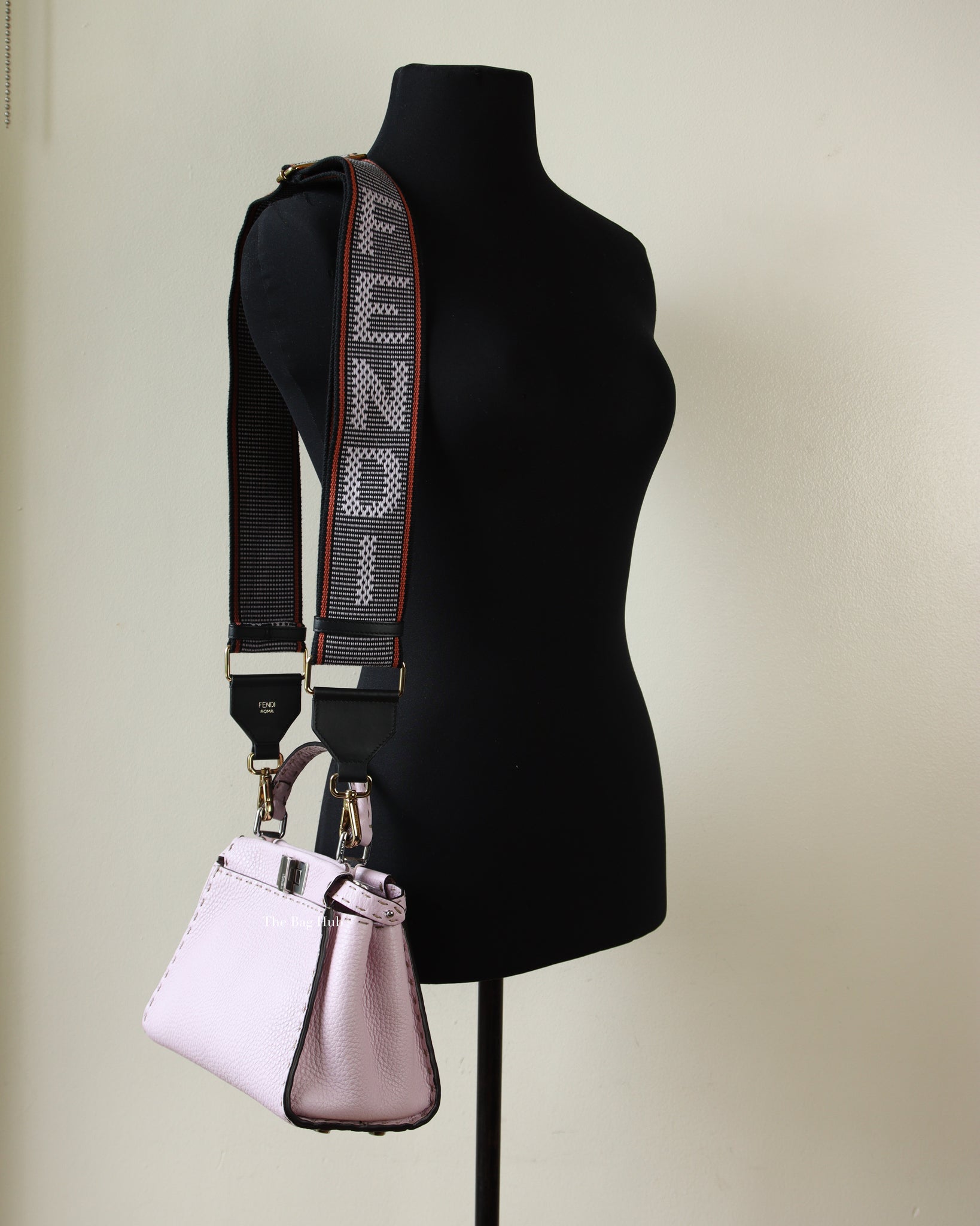 Fendi Anemone Mini Selleria Peekaboo Bag with Free Strap You-13
