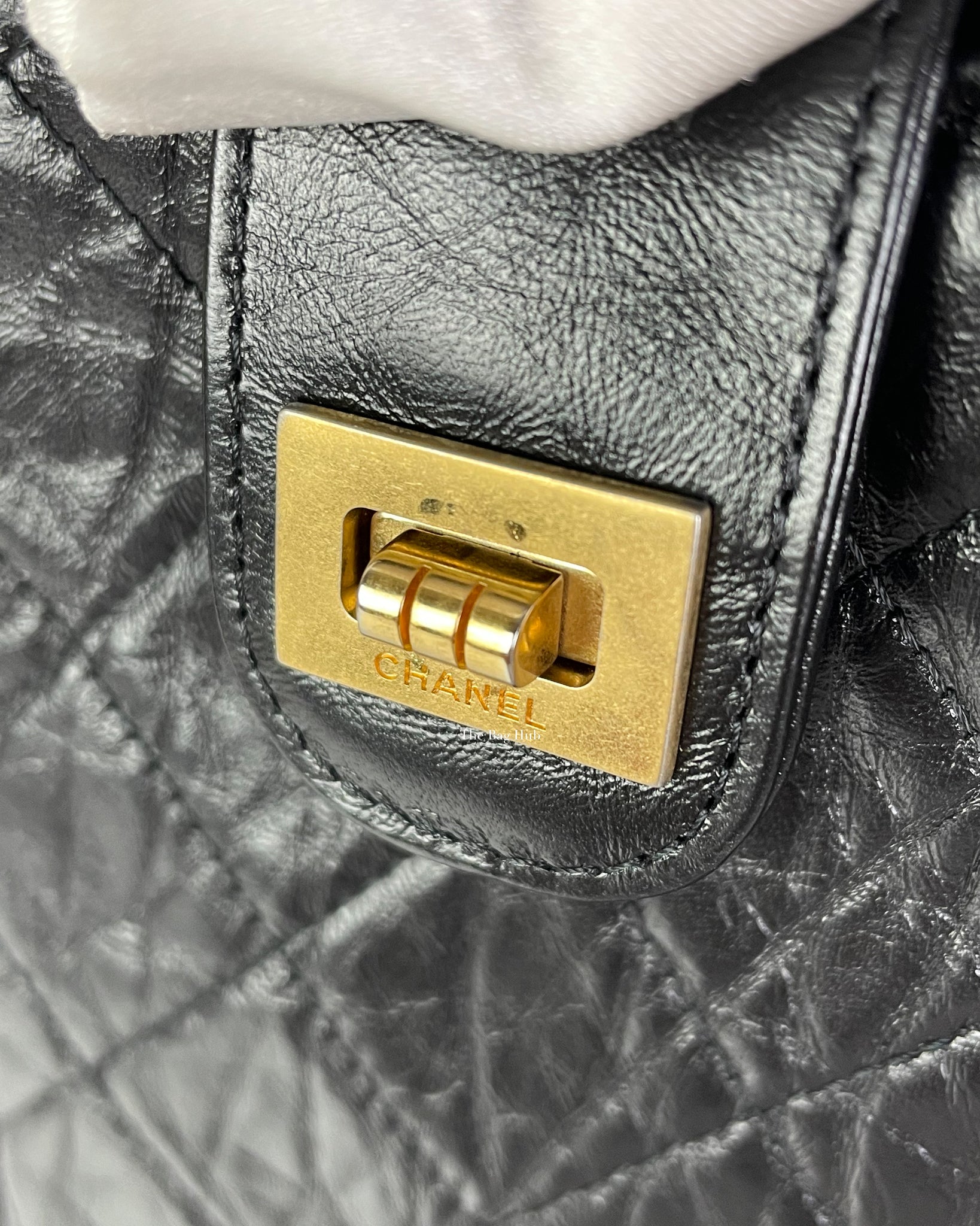 Chanel Black Reissue 2.55 Phone Holder with Chain - 22