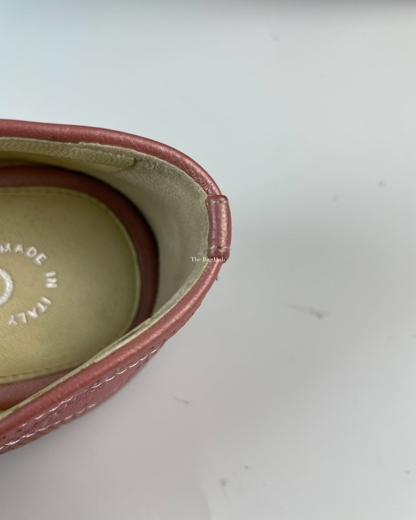 Chanel Metallic Pink Loafers 37.5 C-12