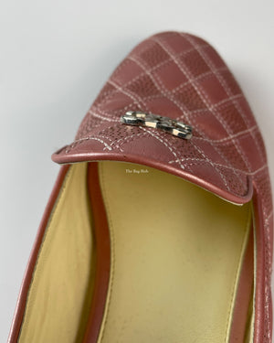 Chanel Metallic Pink Loafers 37.5 C-13