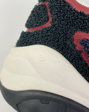 Chanel Black/Red/Navy Sneakers Size 37.5